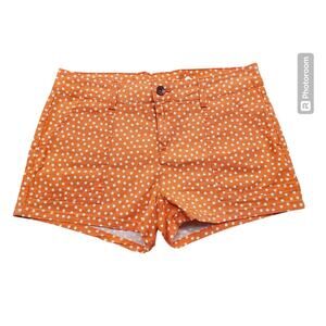 NEW NWT Women's Splendid Orange Polka Dot Cotton Shorts | Size 6